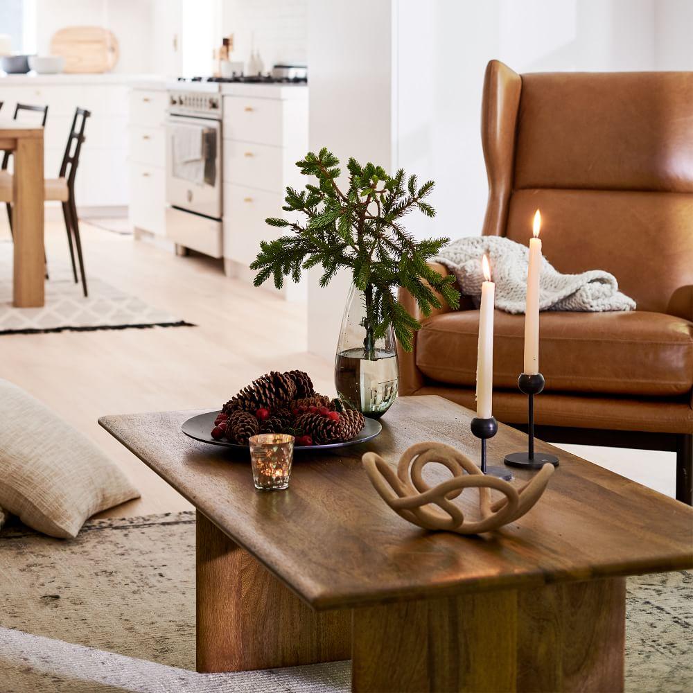 Anton Solid Wood Coffee Table - Rectangle | West Elm UK